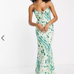 ASOS pattern wedding guest dress